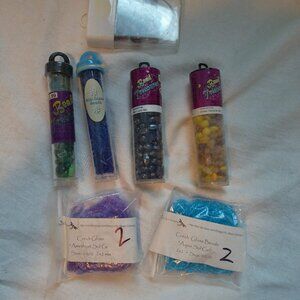 Beads Mixed Lot of Bead Treasures, Czech Glass Beads Lot of 7